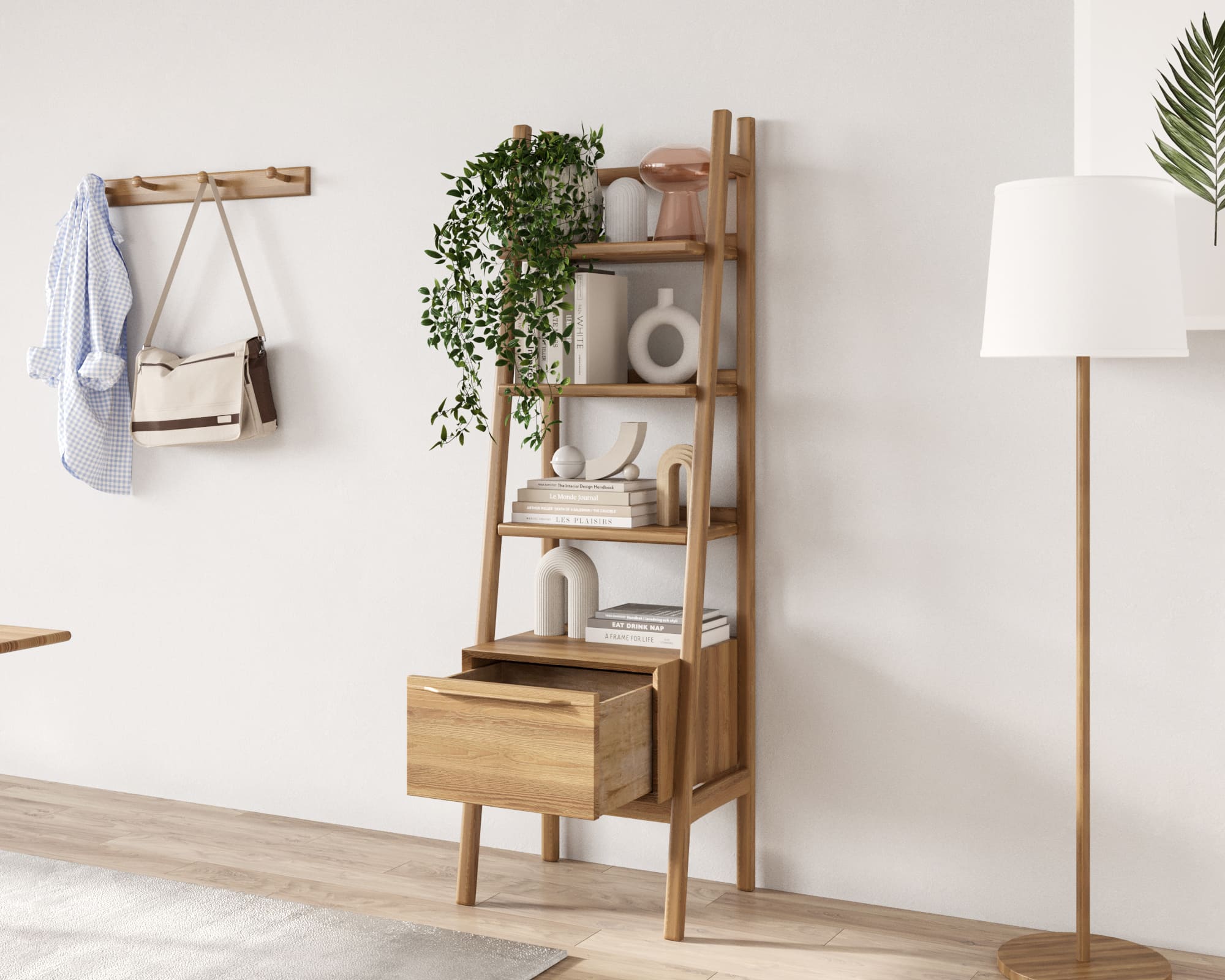 купить Узкий стеллаж "Bruni" с открытыми полками арт BR29 в Москве купить Узкий стеллаж "Bruni" с открытыми полками арт BR29