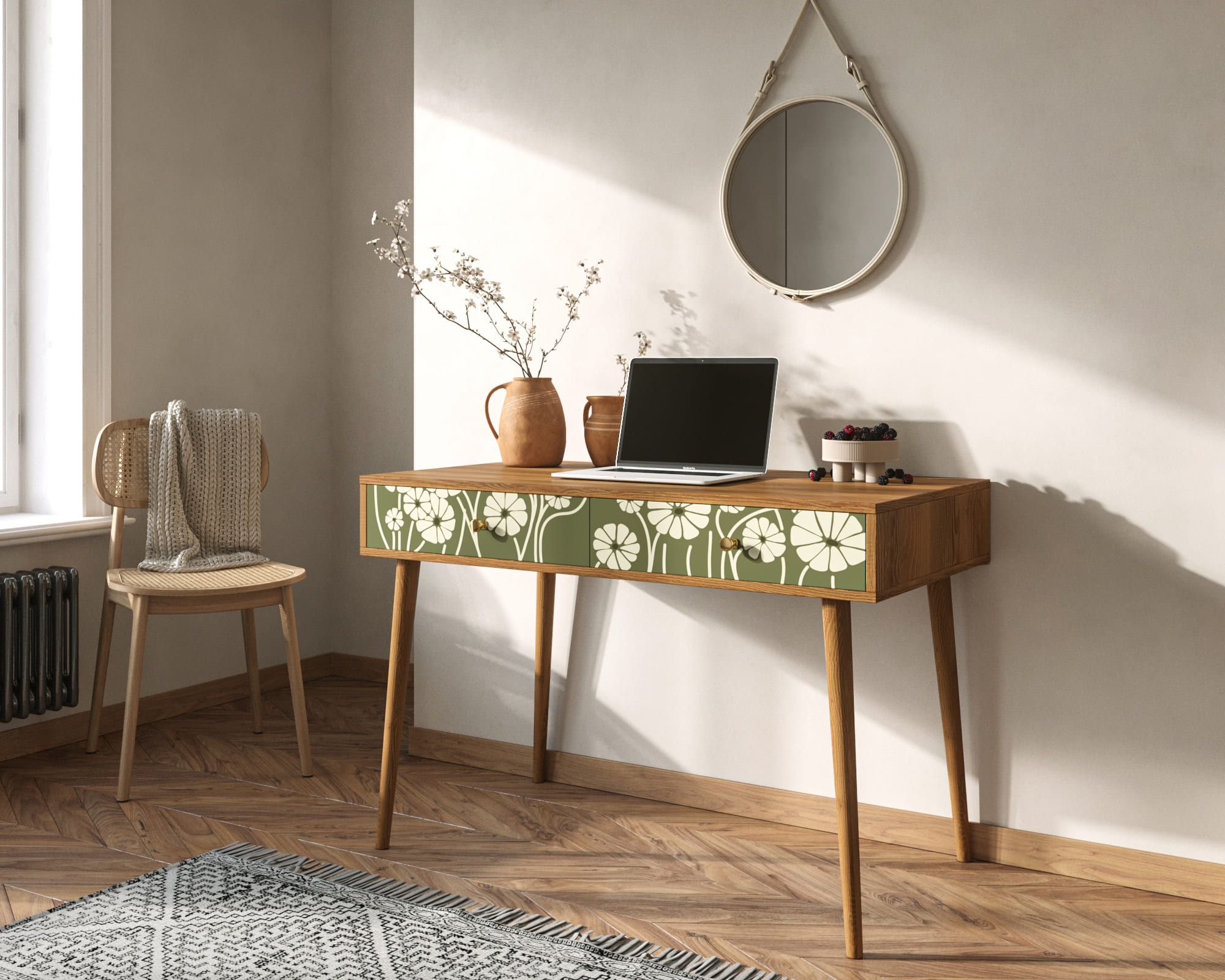 заказать Стол рабочий "Berber" малый принт 53 арт BB32/Print_53