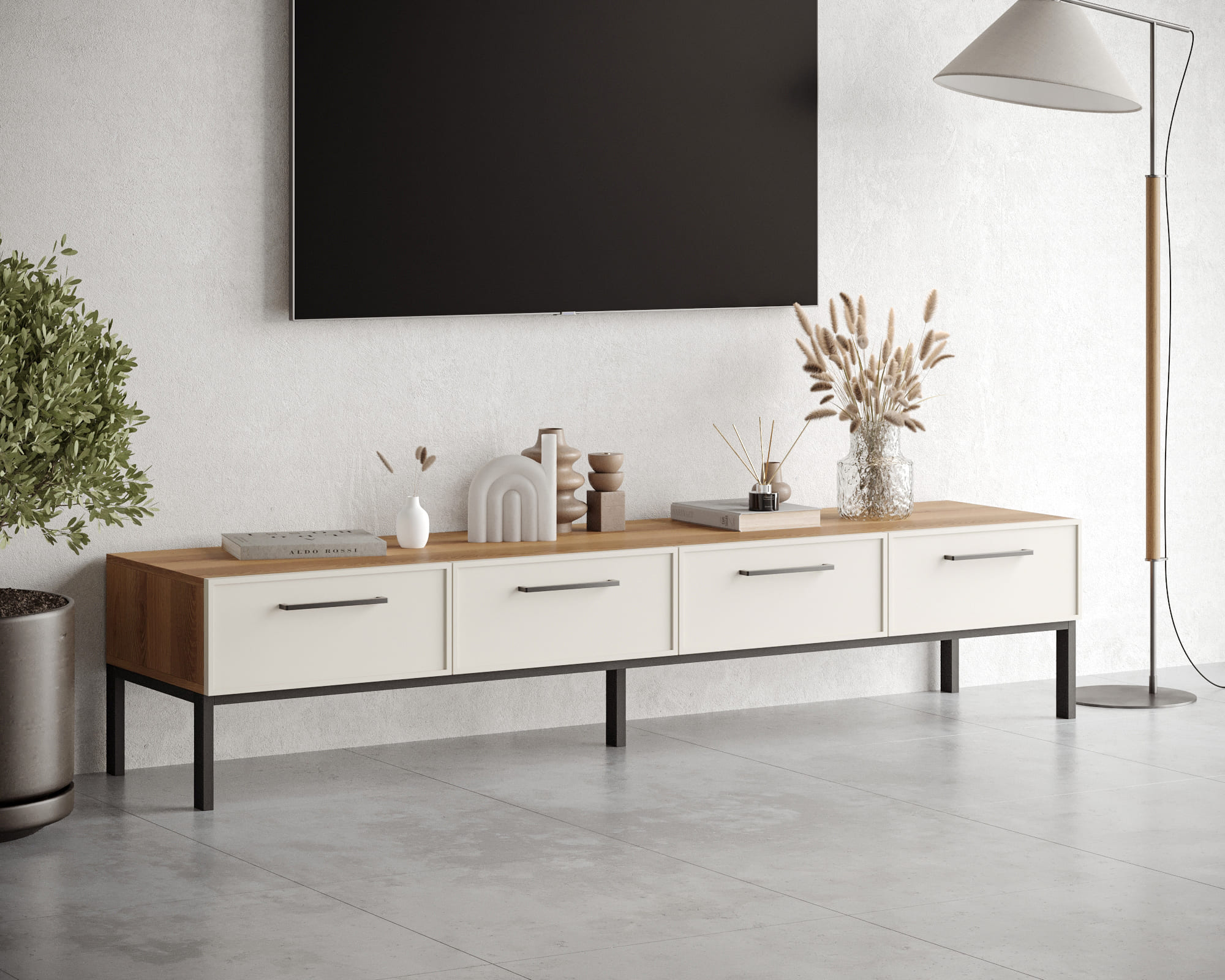 заказать Комод с четырьмя ящиками под TV "Nicole" арт NEM06 в Москве заказать Комод с четырьмя ящиками под TV "Nicole" арт NEM06