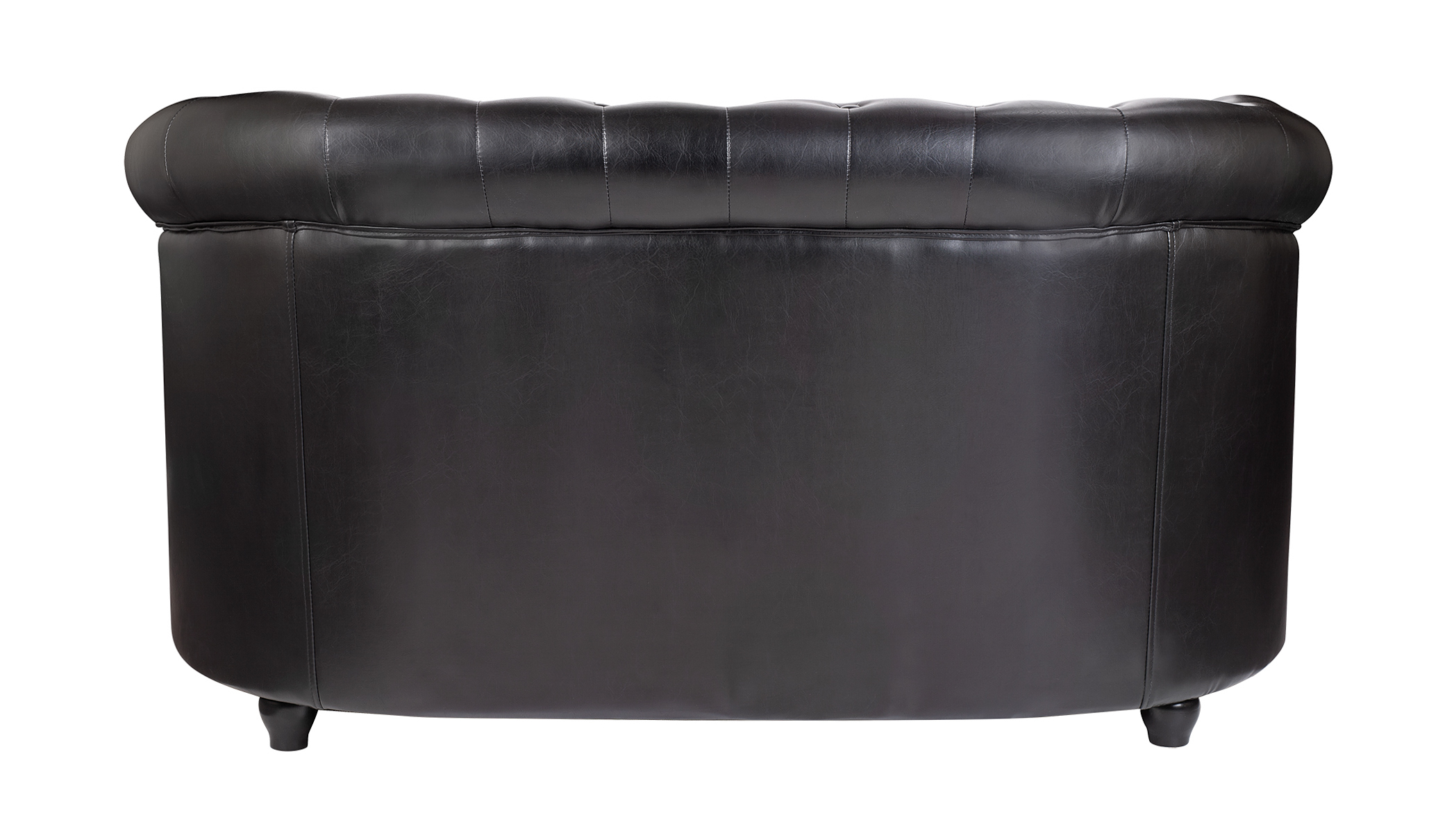 Кожаный диван лофт Karo V2 черный в интернет-магазине