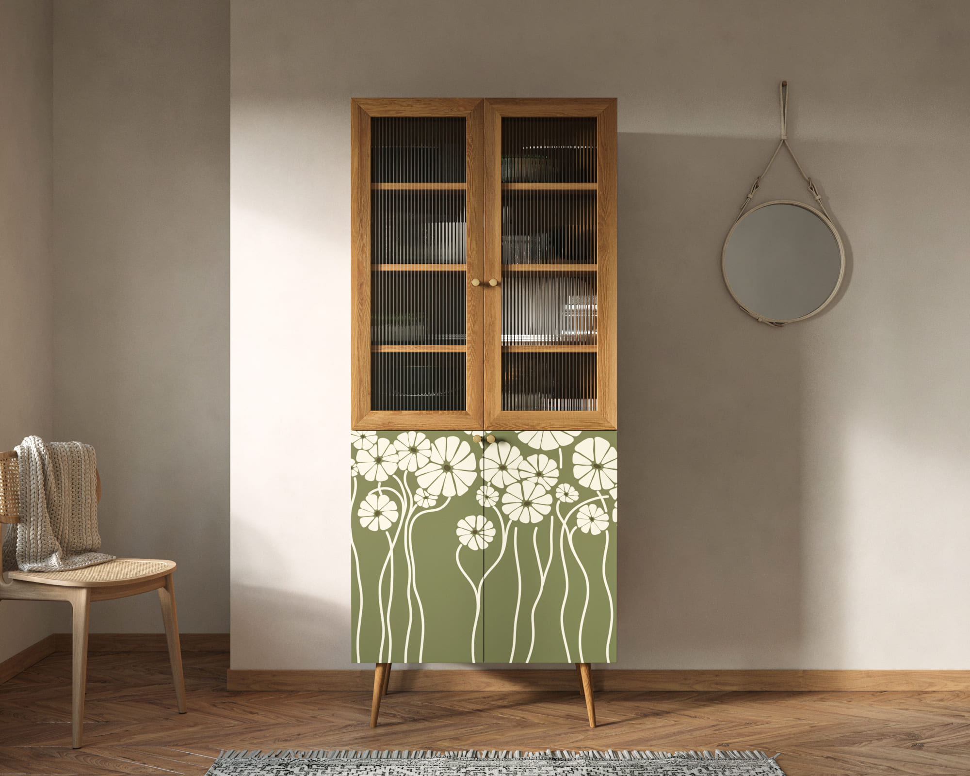 Буфет "Berber" малый  арт BB30/Print_53 в интернет-магазине