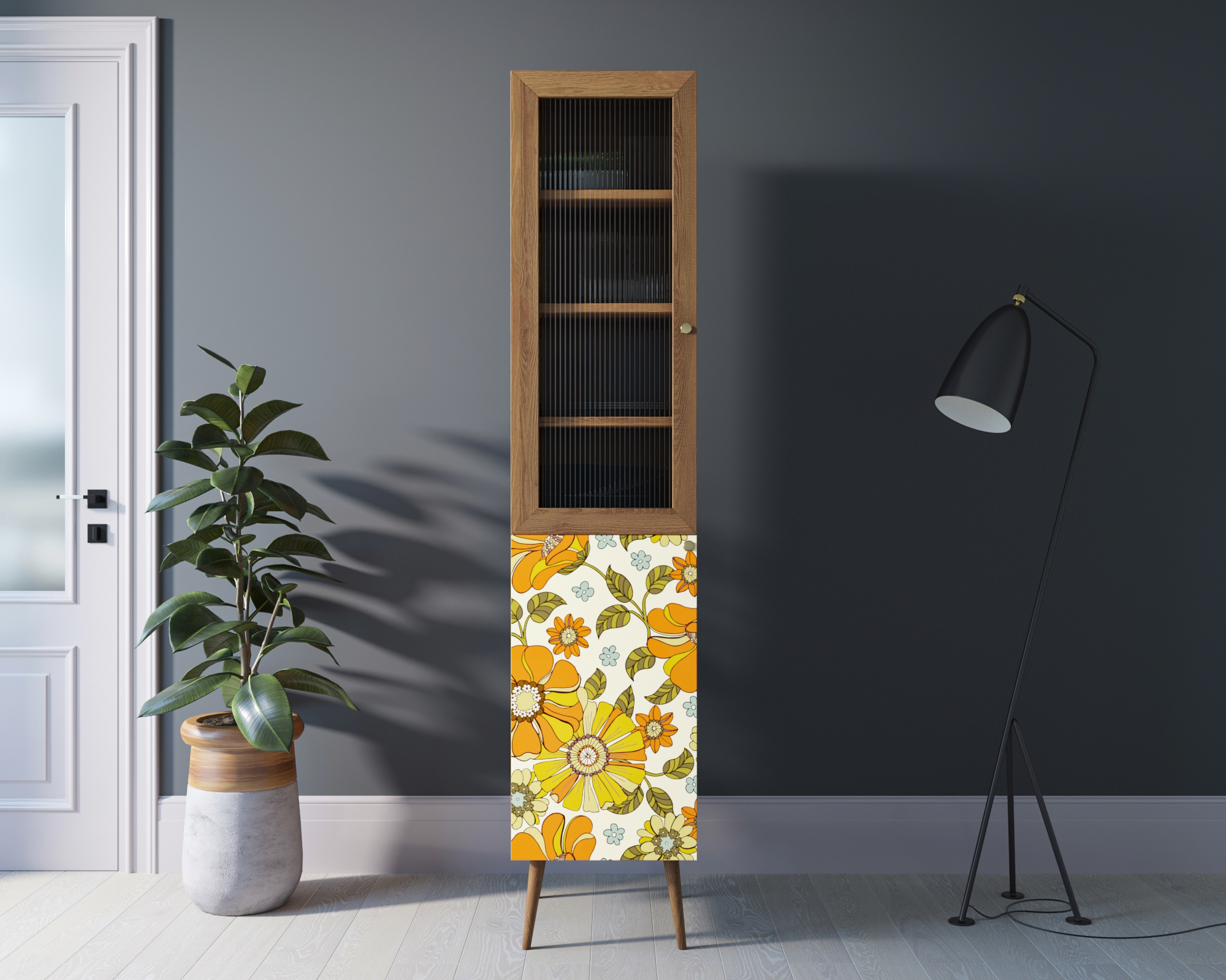 Буфет "Berber" узкий принт 47 арт BB39/Print_47 в интернет-магазине