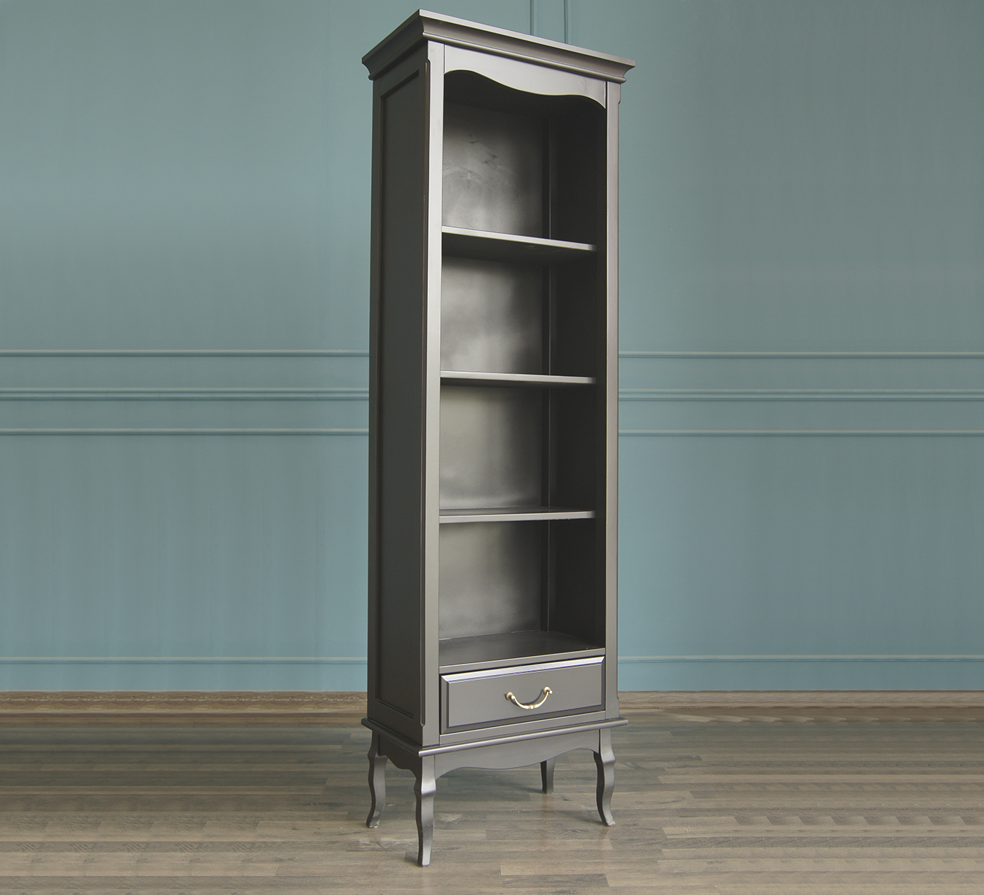 купить Стеллаж "Leontina Black" узкий арт GS27BLK