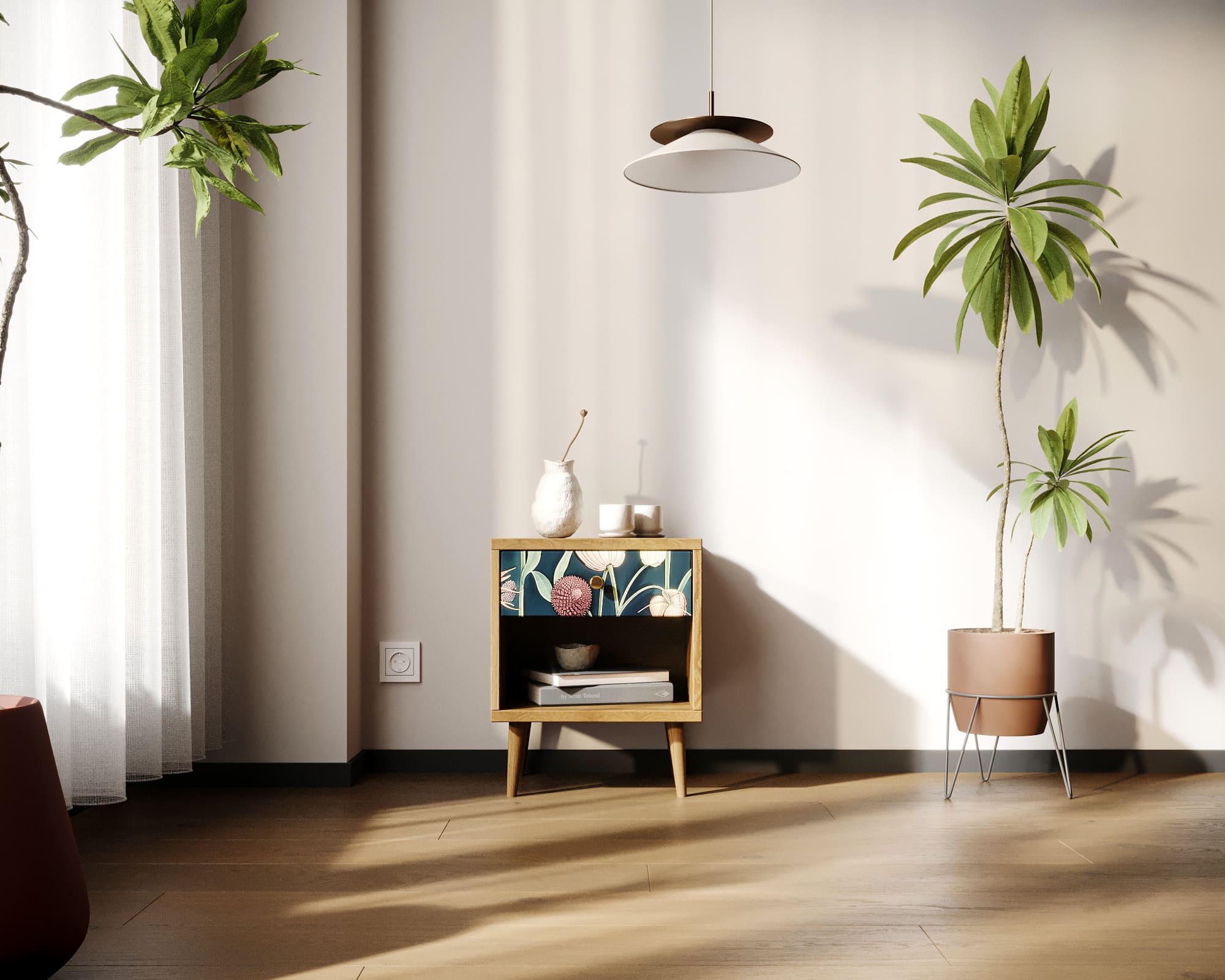 Тумбочка "Berber" с открытой полкой арт BB33/Print_54 в интернет-магазине в Москве Тумбочка "Berber" с открытой полкой арт BB33/Print_54 в интернет-магазине