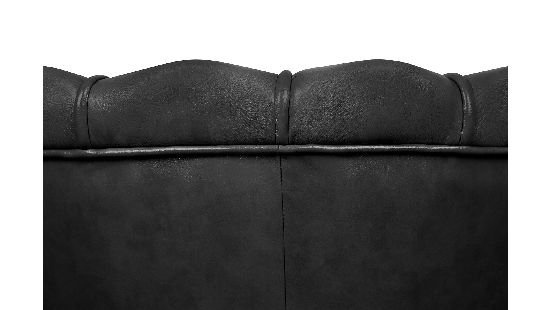 фото Низкое кресло ракушка Pearl Black V2 на черных ножках