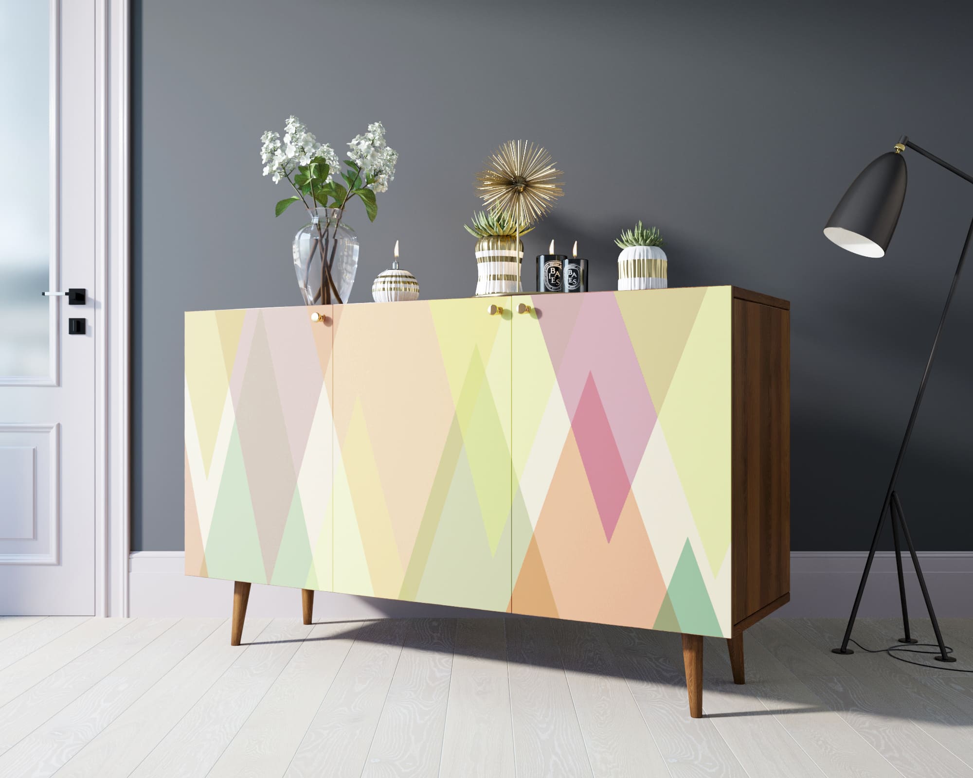 фото Комод "Berber" три дверки 16 принт арт BB01/Print_16 в Москве фото Комод "Berber" три дверки 16 принт арт BB01/Print_16