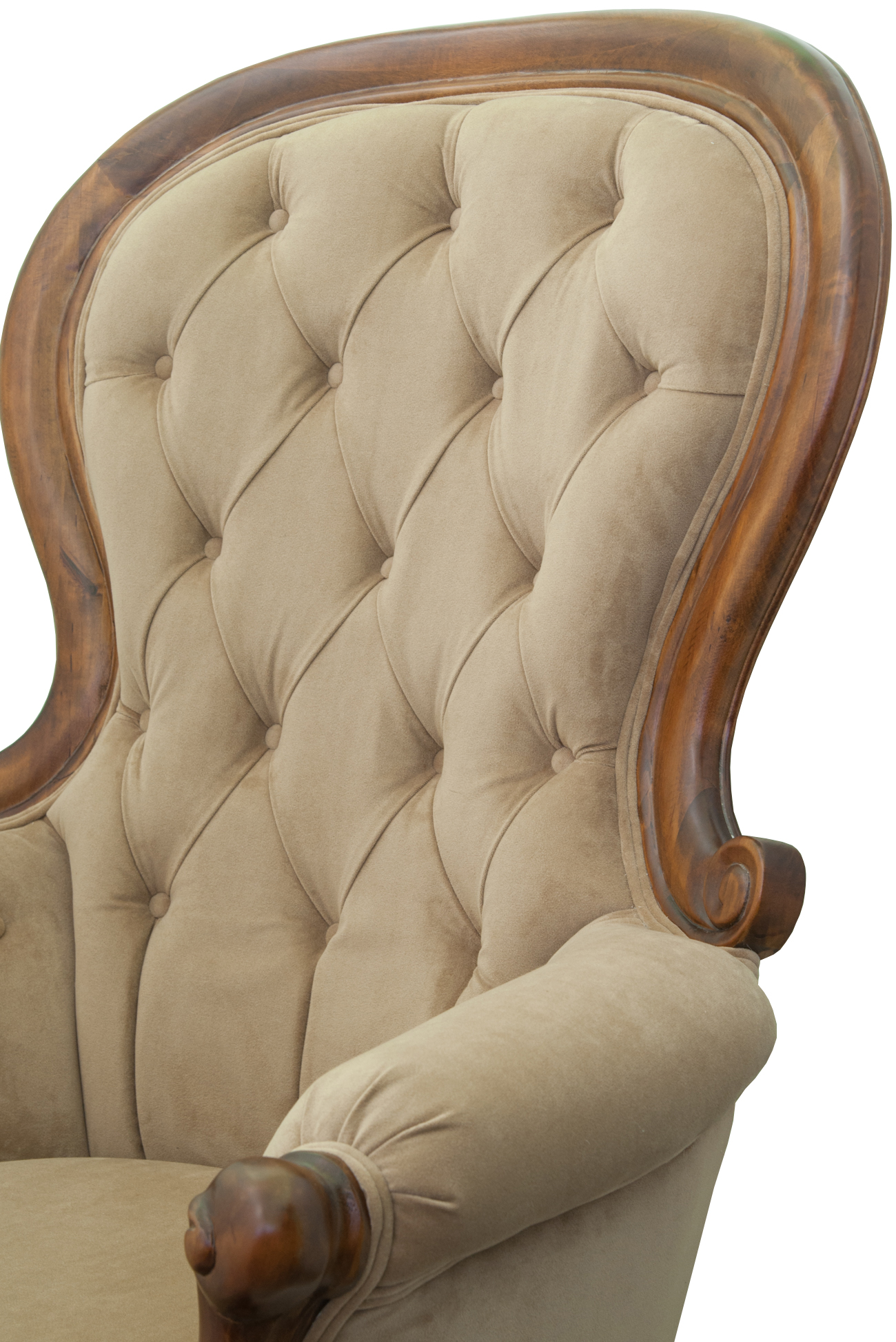 Классическое кресло Madre Light Brown в интерьере