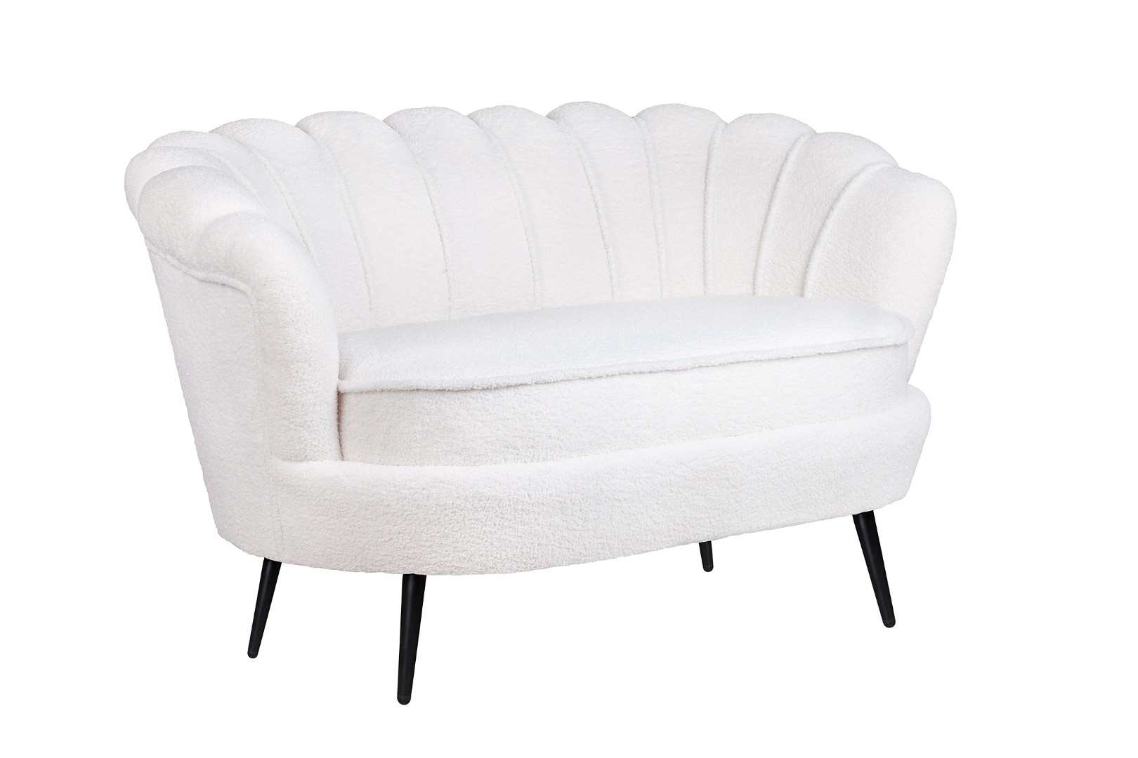 купить Двухместный диван Pearl Double Boucle на черных ножках