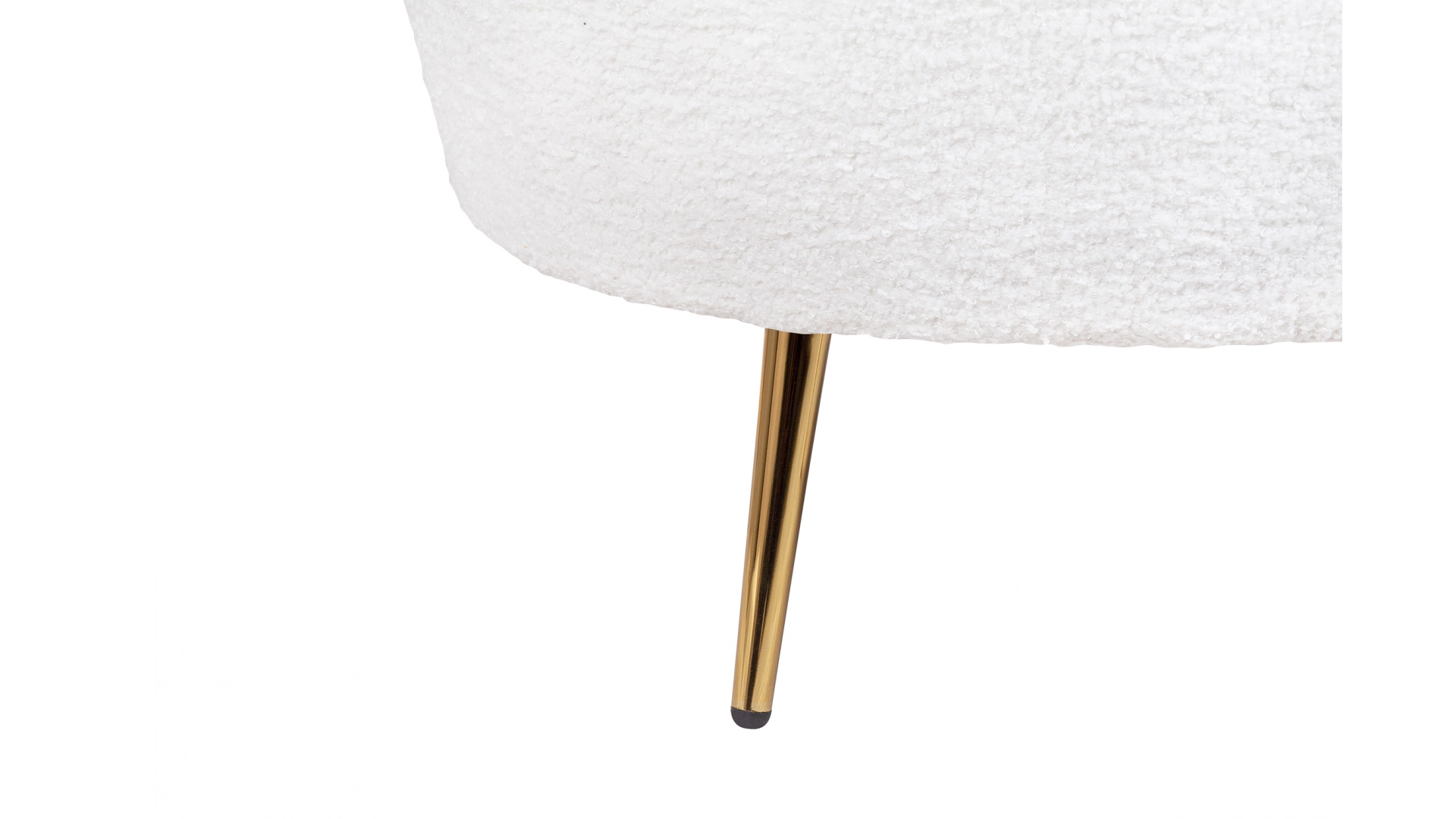 Комплект кресел и дивана ракушка Pearl Double White Boucle в интерьере