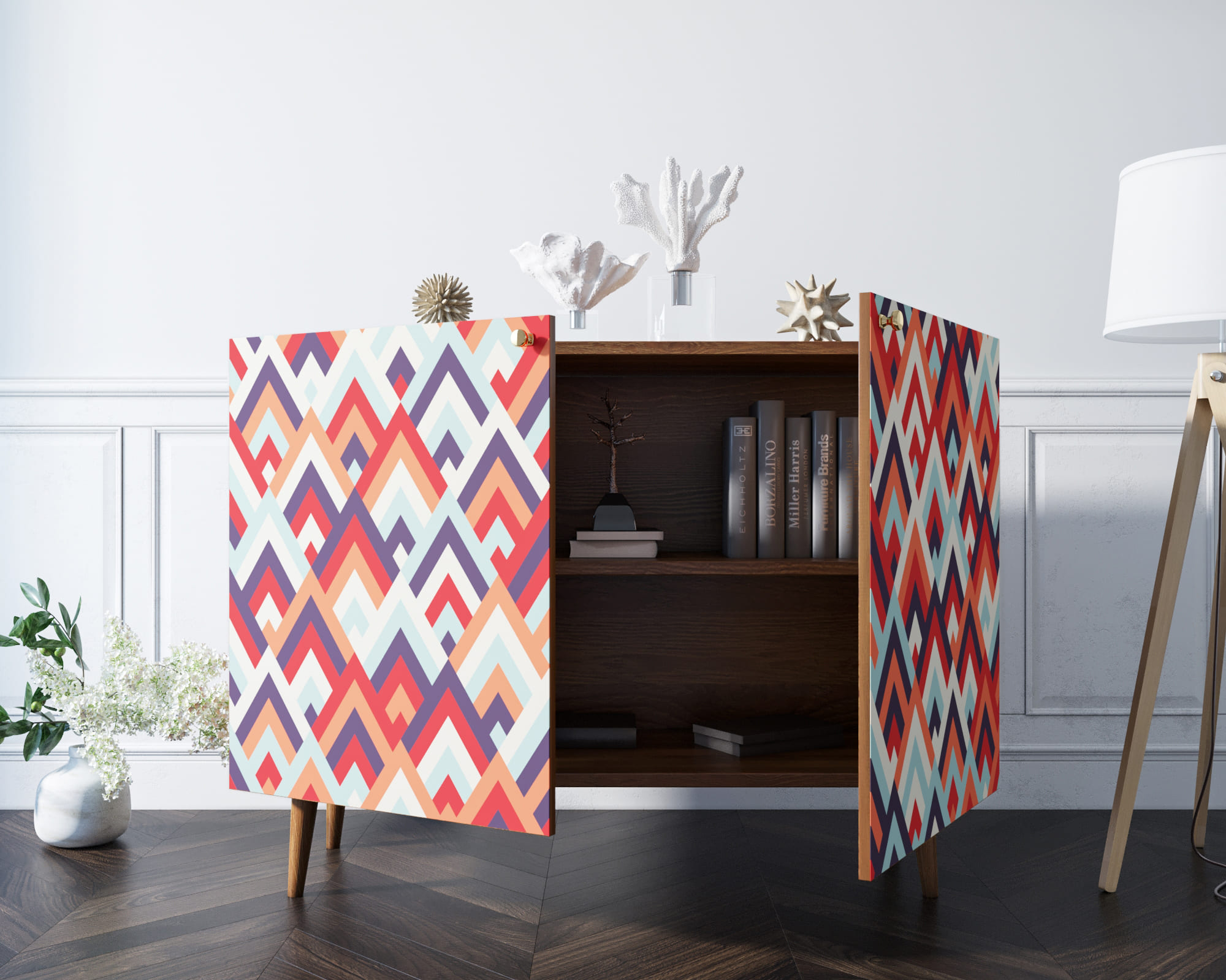 Комод "Berber" две дверки 2 принт арт BB04/Print_02 в интернет-магазине