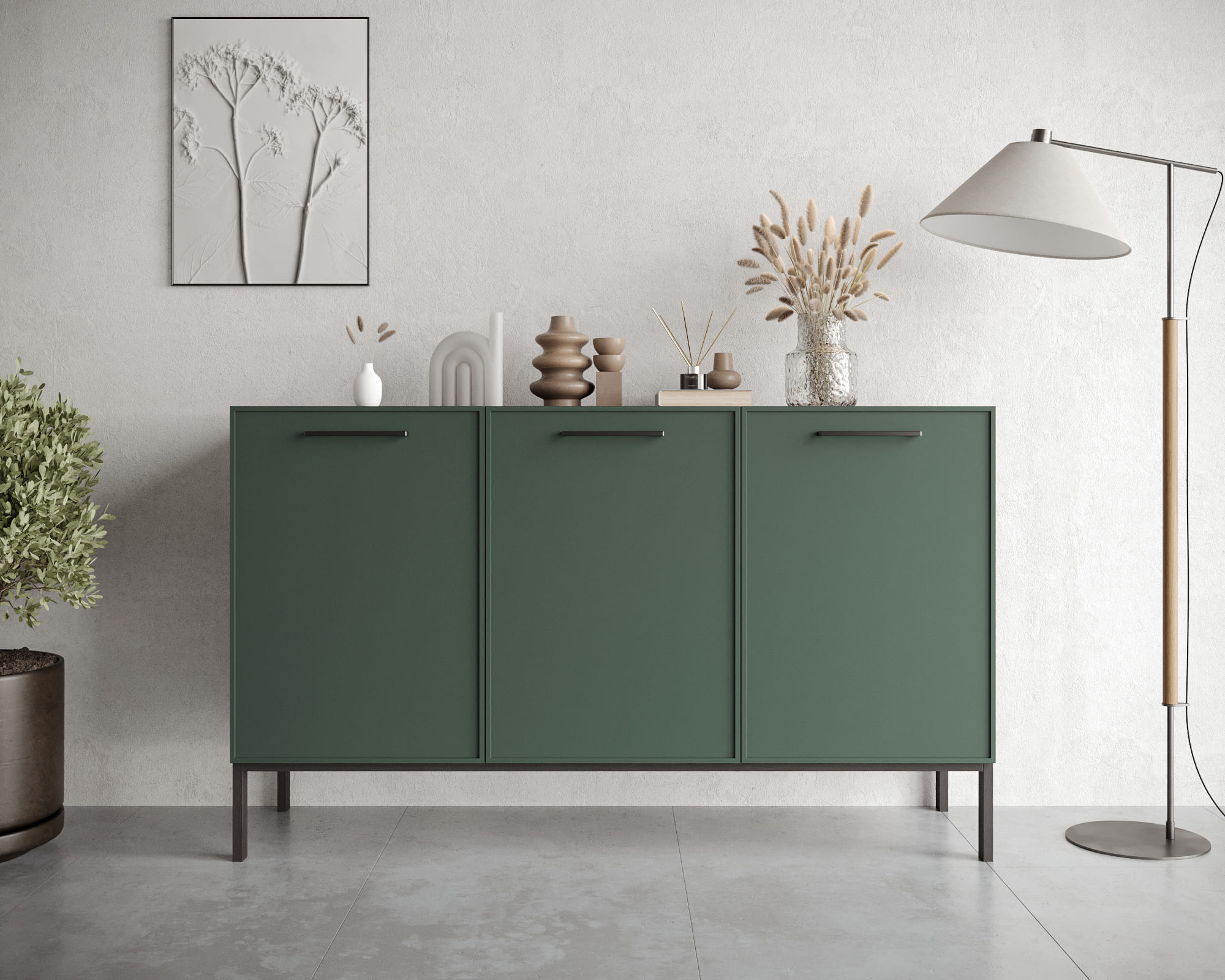 Комод с тремя дверками "Nicole" NLN02G в интернет-магазине