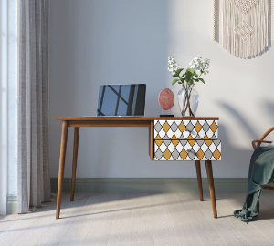 купить Стол рабочий "Berber" принт 22 с одной тумбой арт BB20/Print_22 в Москве купить Стол рабочий "Berber" принт 22 с одной тумбой арт BB20/Print_22