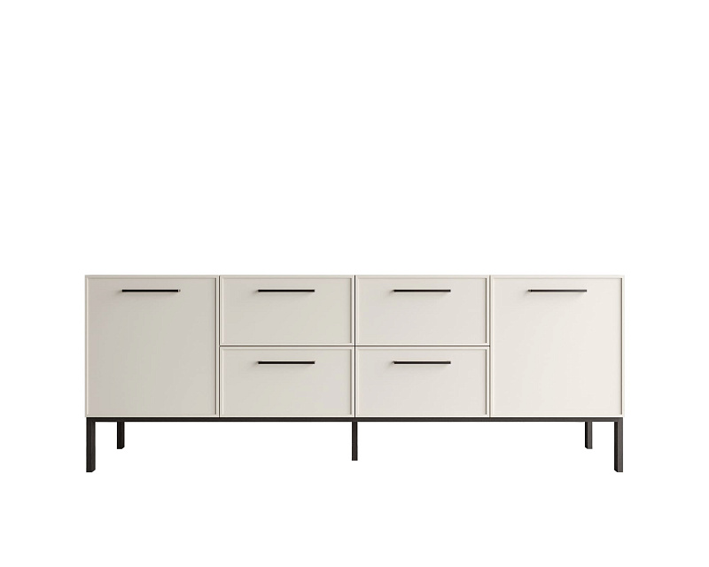 Комод две дверки и четыре ящика "Nicole" цвет Белый, арт NEM19 в Москве Комод две дверки и четыре ящика "Nicole" цвет Белый, арт NEM19