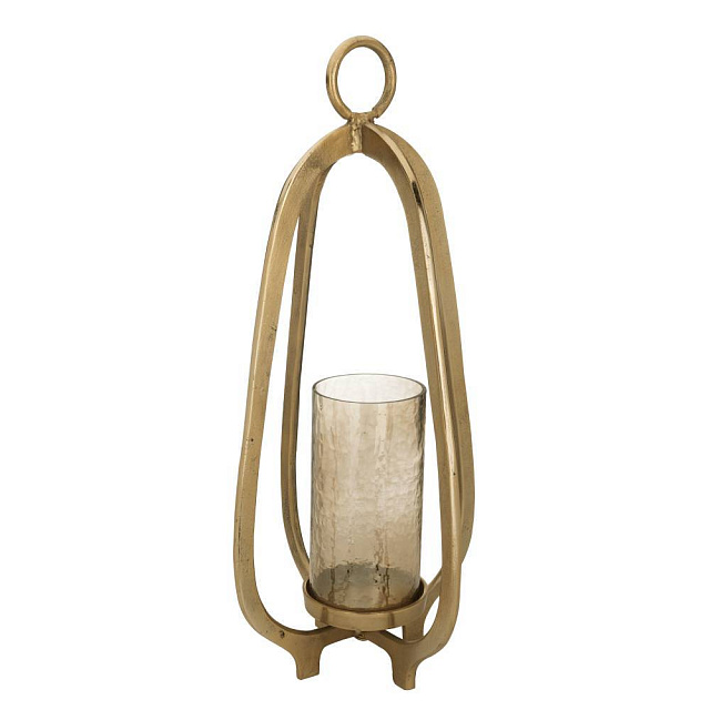 422115 Подсвечник IBUSUKI, H720, ?350, алюминий/стекло, золотой, янтарный в Москве 422115 Подсвечник IBUSUKI, H720, ?350, алюминий/стекло, золотой, янтарный