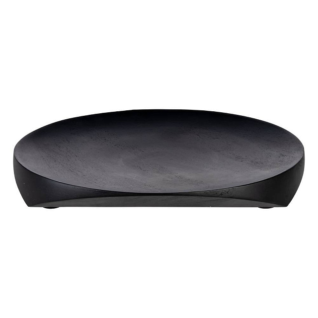 427144 Тарелка декоративная KABACAN, H40, ?300, дерево, черный в Москве 427144 Тарелка декоративная KABACAN, H40, ?300, дерево, черный