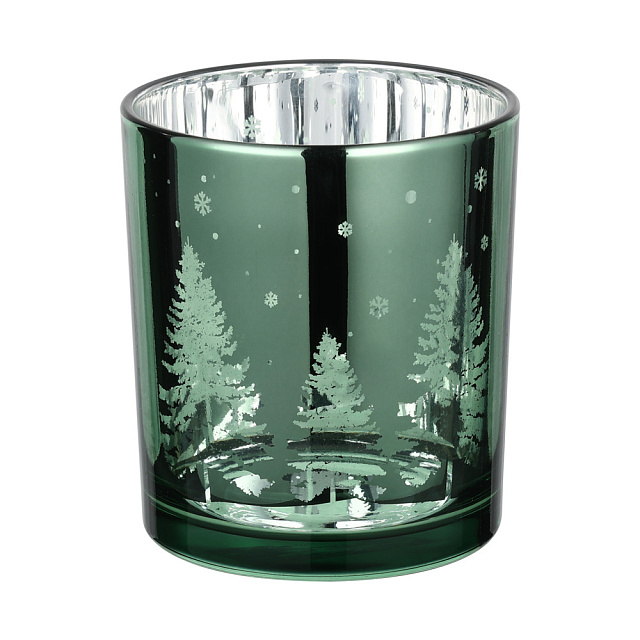 422513 Подсвечник рождественский LUKUT, стекло/зелёный/серебро, 88?100х88 мм в Москве 422513 Подсвечник рождественский LUKUT, стекло/зелёный/серебро, 88?100х88 мм