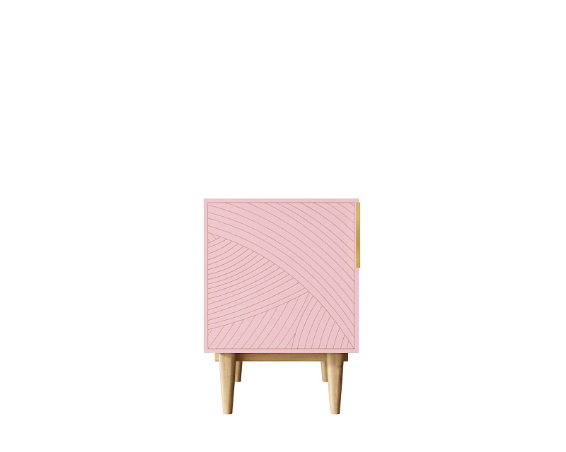 Тумбочка с дверкой "Line" LN08/GR1/pink