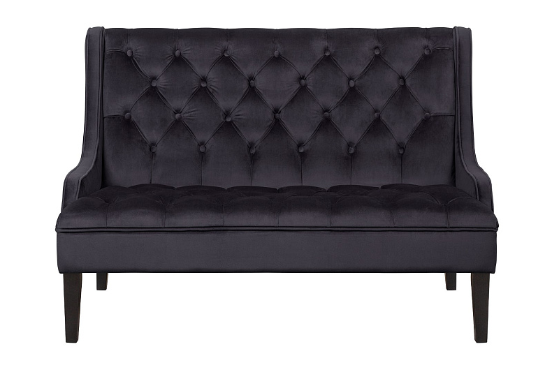 Прямой двухместный американский диван Sommet черный