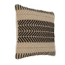 420124 Подушка декоративная CHEVERY, L450, B450, наволочка: лицевая сторона: 50% хлопок, 30% шерсть, 20% джут, оборотная сторона: 100% хлопок  черный,