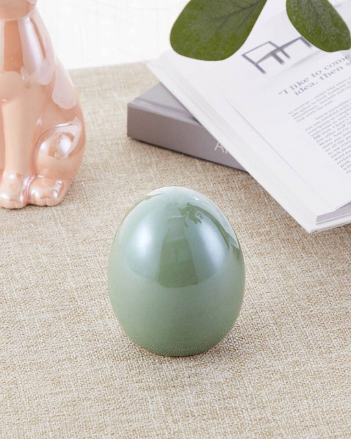 427992 Фигурка Яйцо YAYPAN, ?68, H86, керамика, мятно-зеленый в Москве 427992 Фигурка Яйцо YAYPAN, ?68, H86, керамика, мятно-зеленый