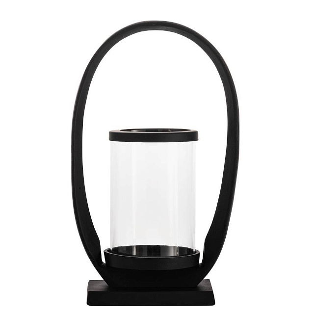 422054 Подсвечник CALONAGAS, L190, B110, H320, алюминий, черно-прозрачный в Москве 422054 Подсвечник CALONAGAS, L190, B110, H320, алюминий, черно-прозрачный