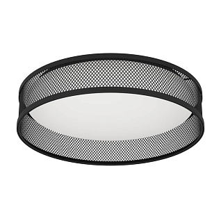 900795 Потолочный светильник LUPPINERIA, 20W (LED), 3000K, 2400lm, H95, ?385, сталь, черный / пластик, белый