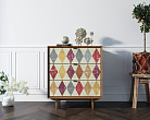 Комод в Скандинавском стиле "Bruni print" на три ящика арт BR07P №4