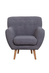 Низкое кресло Fuller Grey Boucle