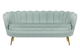 Диван ракушка для гостиниц Pearl Triple Green №0