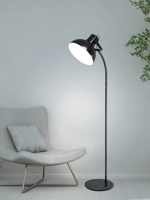 Торшер (напольный светильник) LUBENHAM 1 с ножным выключателем