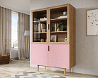 Буфет с двумя дверками "Line" LN11/GR1/pink №2