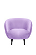 Мягкое кресло Small Benee Purple на черных ножках №1