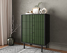 Комод вертикальный с четырьмя ящиками "Emerson" арт EM18/green/L №2