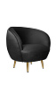 Мягкое кресло для гостиниц Small Benee Black