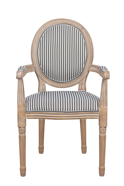 Мягкий стул с подлокотниками Volker Arm Black Pinstripe в Москве Мягкий стул с подлокотниками Volker Arm Black Pinstripe