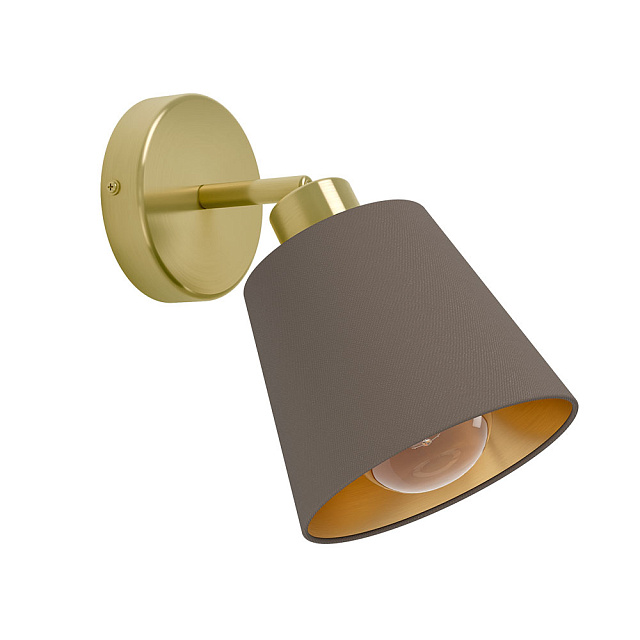 31533 Бра MASERLO, 1X12(Е27), металл, кремово-золотой/текстиль, капучино в Москве 31533 Бра MASERLO, 1X12(Е27), металл, кремово-золотой/текстиль, капучино