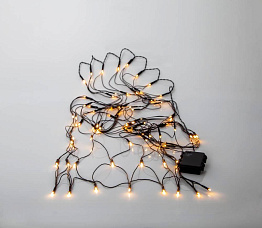 Гирлянда AKKU, 80X0,064W(LED), 4,5V, 80*150см, пластик черный, 3xАА (не в комплекте)