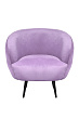 Мягкое кресло Benee Purple на черных ножках №1