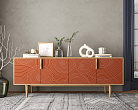 Комод под TV с четыремя дверками "Line" R21/red №3