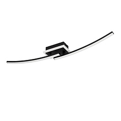 901217 Светодиодный потолочный светильник LUNGOLAGO, 12W(LED), сталь, пластик, черный, пластик, белый, 4000K, 1450lm