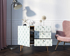 Комод "Berber" три ящика и дверка 38 принт арт BB34/Print_38 №1