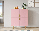 Большой комод с четырьмя дверками "Line" LN03/GR1/pink №3