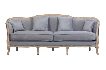 Прямой диван для гостиниц Darcy 3 серый