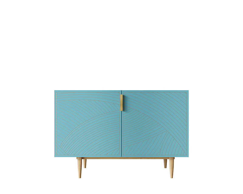 Комод с двумя дверками "Line" LN01/GR1/blue