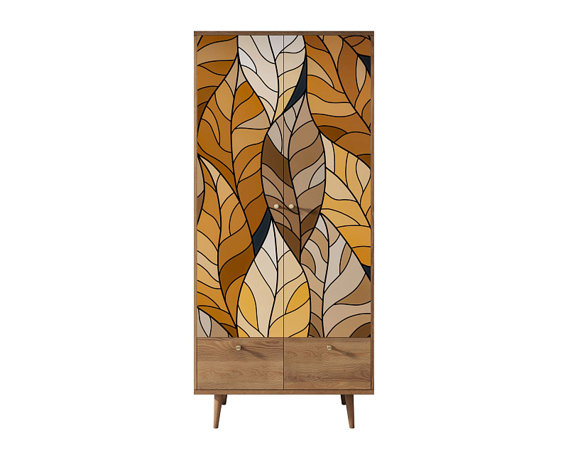 Шкаф двухстворчатый "Berber" принт 8 арт BB16/Print_08