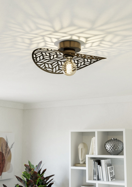 44123 светильник настенно-потолочный SWABY, 1X60W(E27), сталь, бронзовый в Москве 44123 светильник настенно-потолочный SWABY, 1X60W(E27), сталь, бронзовый