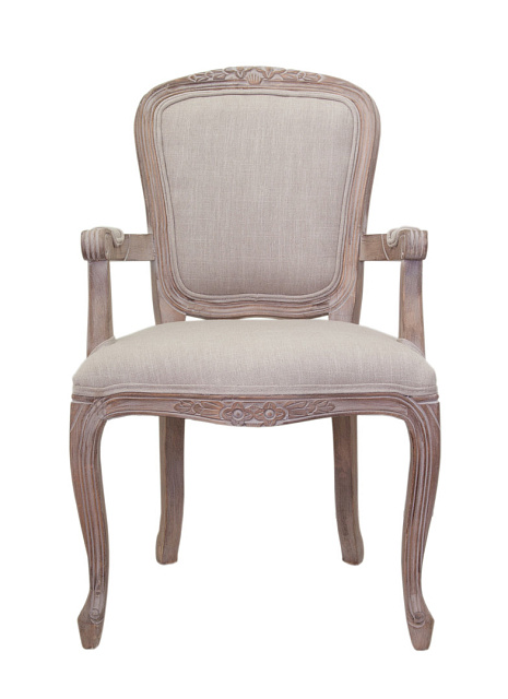 Мягкий стул с подлокотниками Gran Arm Beige в Москве Мягкий стул с подлокотниками Gran Arm Beige