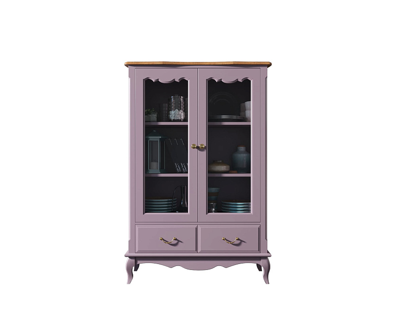 Шкаф "Leontina Lavanda" для посуды низкий с ящиками арт ST9355/2L в Москве Шкаф "Leontina Lavanda" для посуды низкий с ящиками арт ST9355/2L