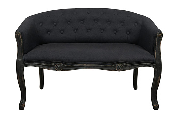 Двухместный дизайнерский диван Kandy Double Black Old