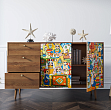 Комод "Berber" с двумя дверками и ящиками 1 принт арт BB05/Print_01 №0